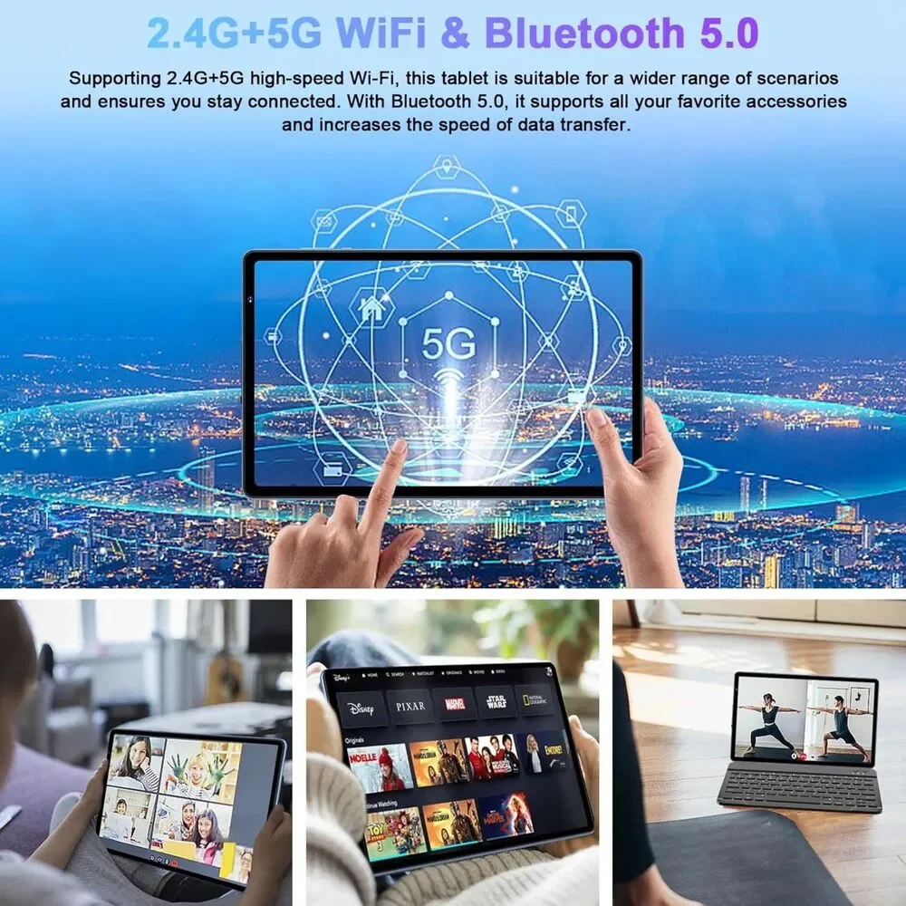 2025 Android 14 Tablet, 10 Inch Tablets 20GB RAM+128GB ROM+1TB Expand